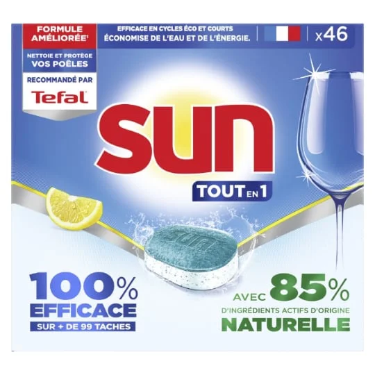 Capsules Lave Vaisselle tout en 1 au Citron