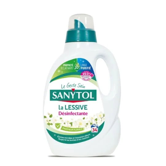 Lessive Liquide Concentrée Désinfectante Florale