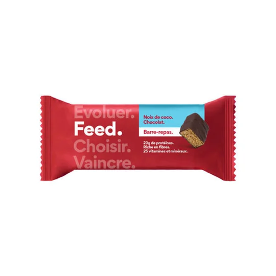 Barre repas complet coco chocolat, sans gluten, 100% vegan