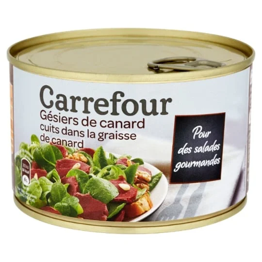 Gésiers de canard maigre confits