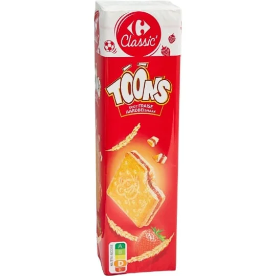 Biscuits fourrés fraise