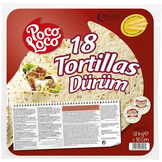Poco Loco Tortillas de blé nature halal