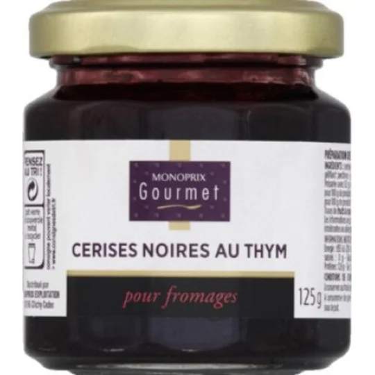 Préparation à la cérise noire et au thym pour fromage