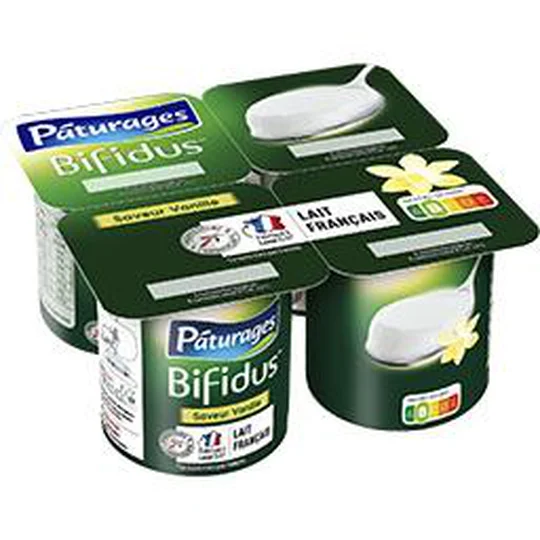 Lait fermenté Bifidus saveur vanille