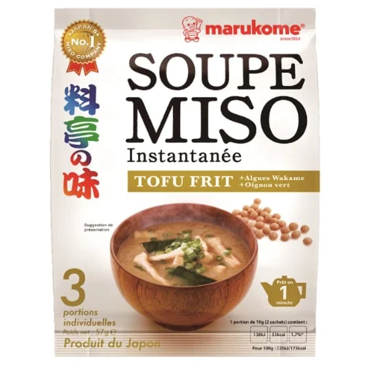 Soupe miso tofu grillé