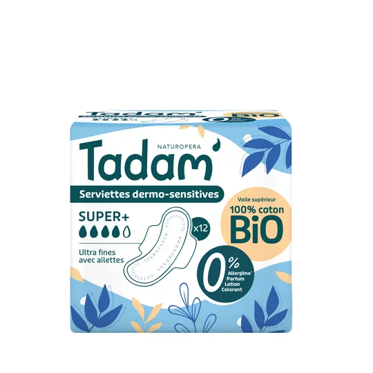 Serviettes ultra super Dermo-sensitives bio