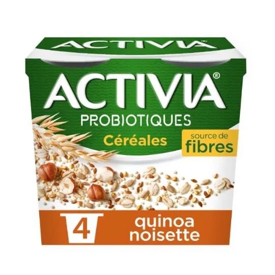 Yaourt céréales quinoa noisette bifidus