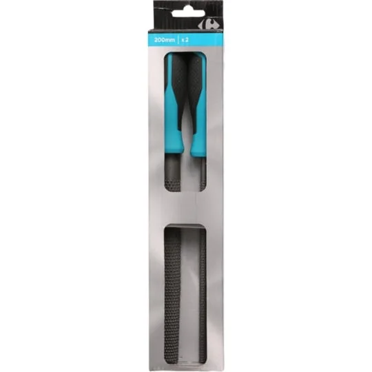 Râpe ronde et demi-ronde 200 mm x2