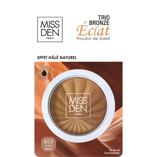 Trio bronze éclat peaux mates