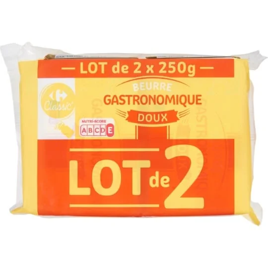 Beurre gastronomique doux