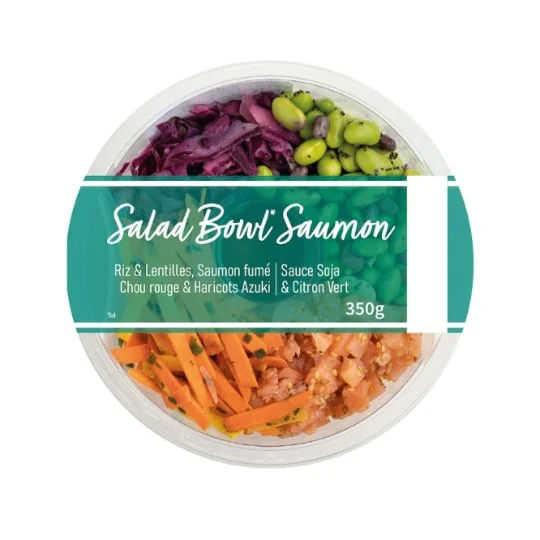 Salade bowl saumon fumé