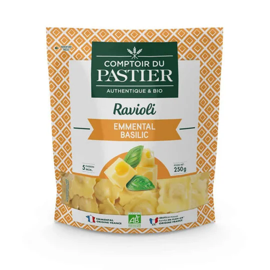 Ravioli Emmental Basilic Bio