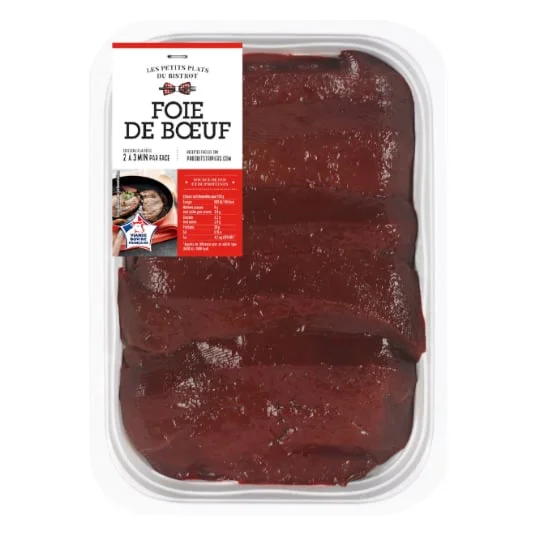Foie de boeuf tranches