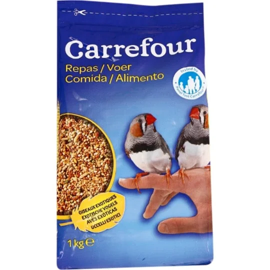 Repas pour oiseaux exotiques