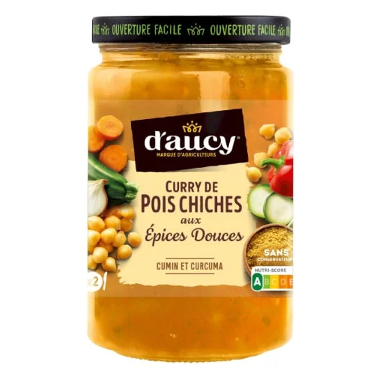 Curry de pois chiches aux épices douces