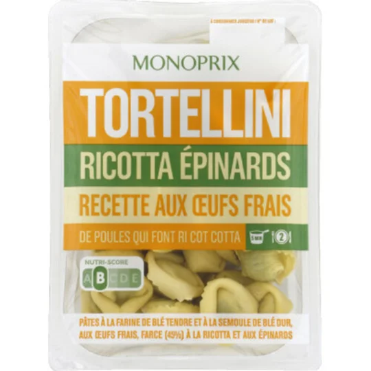 Tortellini ricotta épinards