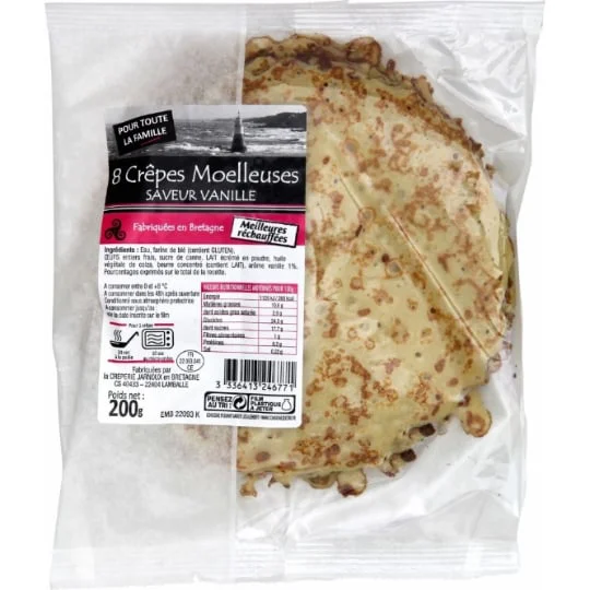 Crêpes saveur vanille