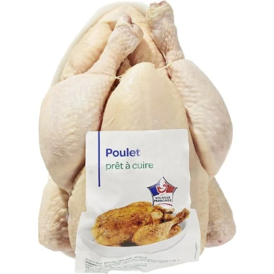 Poulet blanc prêt à cuire