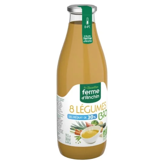 Soupe 8 légumes 30% sel réduit Bio