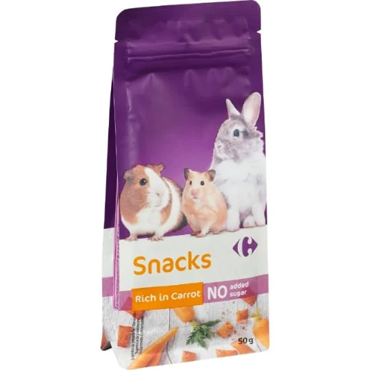 Snacks pour lapins et rongeurs à la carotte