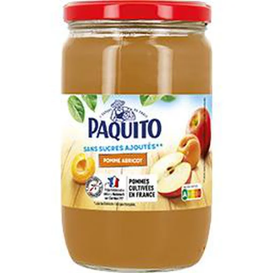 Purée de pomme abricot sans sucres ajoutés