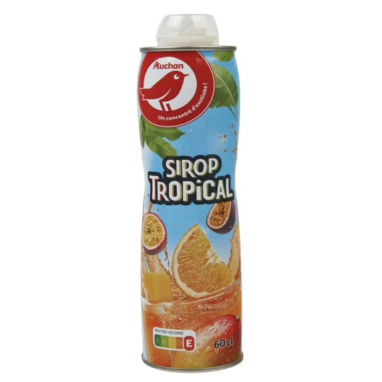 Sirop tropical bidon métal