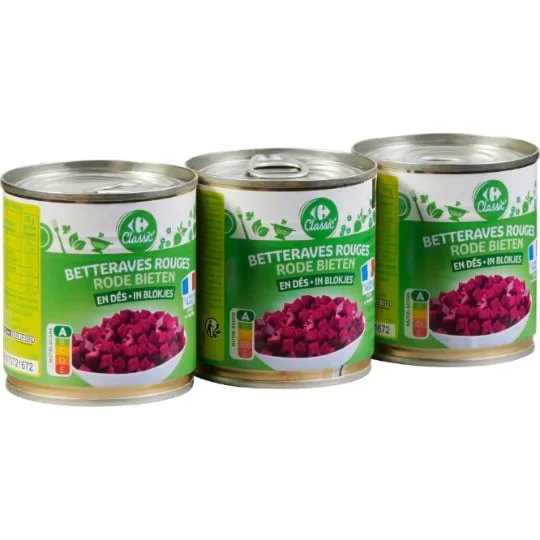 Betteraves en dés