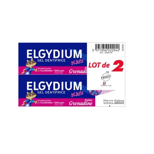 Dentifrice kids arôme grenadine