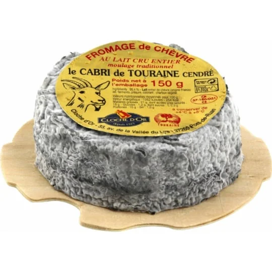 Fromage de Chèvre Au Lait Cru Entier Cendré