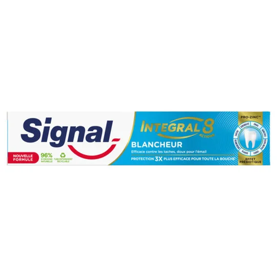 Integral 8 dentifrice blancheur prébiotique