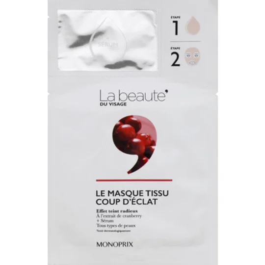 Le masque tissu coup d'éclat