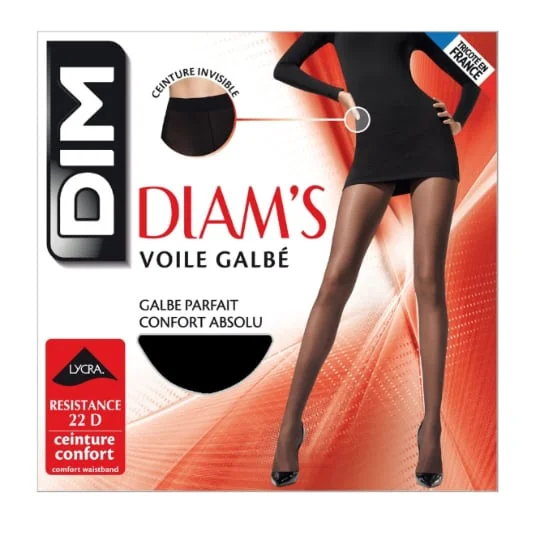 Collants Diam's Voile galbe Noir - Taille 3