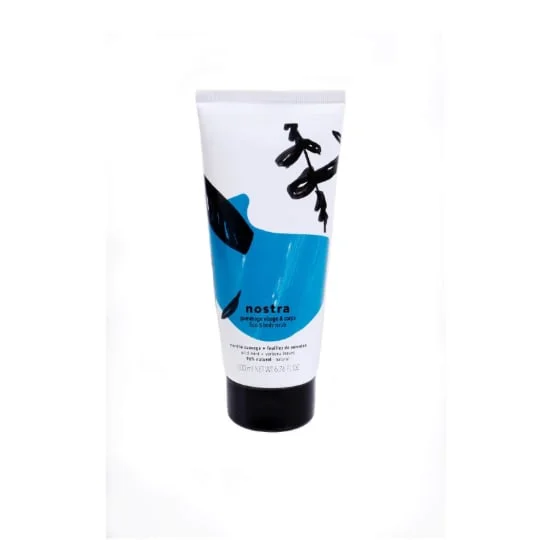 GOMMAGE VISAGE ET CORPS MENTHE SAUVAGE FEUILLES DE VERVEINE