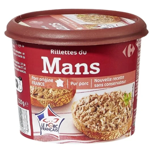 Rillettes du Mans pur porc