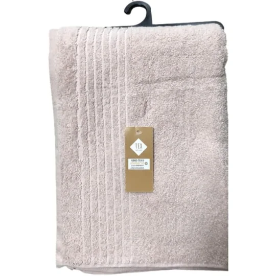 Serviette de bain beige clair 100% coton 70x140 cm