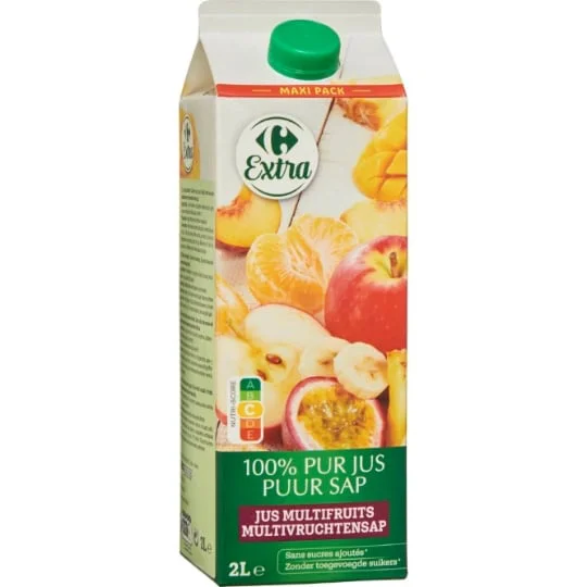 Jus multifruits 100% pur jus