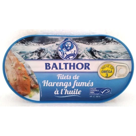 Harengs fumés à l'huile