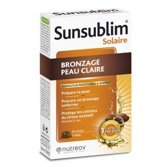 Complément Alimentaire Bronzage Peau Claire
