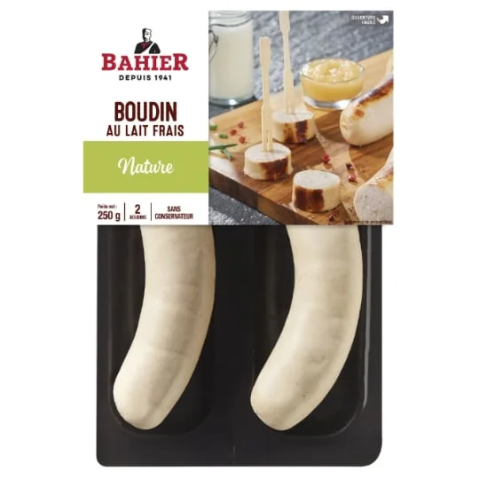 Boudin blanc nature au lait frais