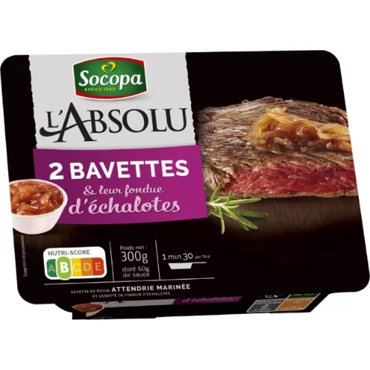Viande Bovine: Bavettes fondue échalotes à griller L'ABSOLU