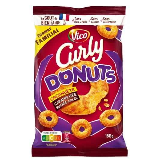 Chips Donuts cacahuète caramélisée sucrée-salée