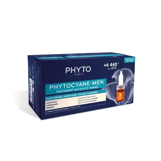 Traitement Cheveux Homme Antichute Chute Sévère Héréditaire Cheveux Clairsemés Phytocyane