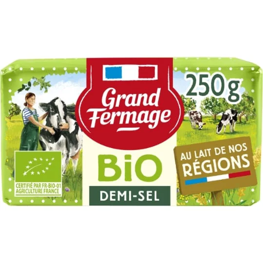 Beurre Bio Demi-sel - 80% MG