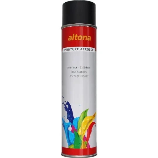 Peinture AEROSOL NOIR SATINE