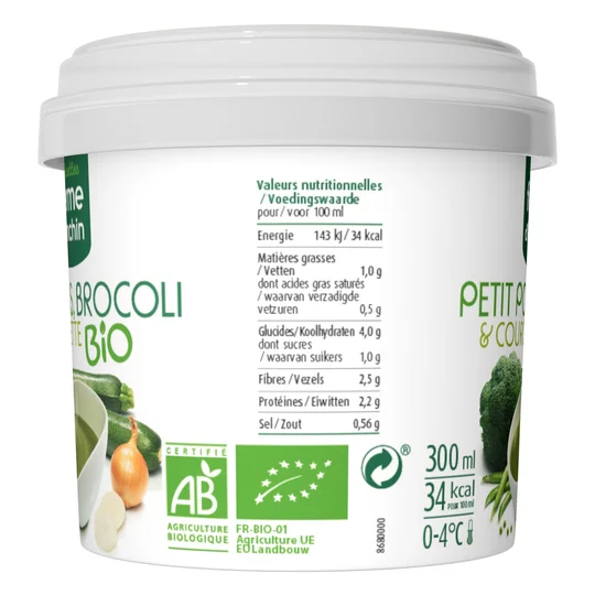 Soupe BIO Petit Pois brocoli & courgette