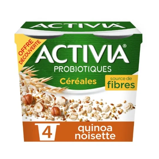 Yaourt céréales quinoa noisette bifidus