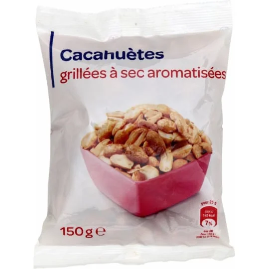 Cacahuètes grillées à sec aromatisées