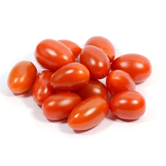 Tomates cerises allongées