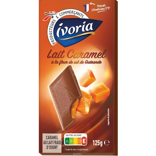 Chocolat lait caramel à la fleur de sel de Guérande