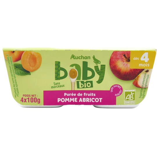 Petit Pot dessert pomme abricot dès 4 mois